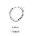 thumbnail image 1 of 6/8/10/12mm pequeños coreanos pequeños de acero inoxidable redondos Mini pequeños buenos pendientes de aro Huggie para mujeres cartílago Piercing anillo de bucle Tan Jianjun unisex, 1 of 2