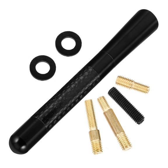 BEADCEST 1Pcs Black Car Antenna for Radio Reception Universal Short Antenna Replacement for Highway