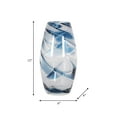 thumbnail image 6 of SAGEBROOK HOM Glass, 12" Swirl Vase, Blue, 6 of 8