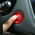 thumbnail image 6 of Xotic Tech Red Keyless Engine Start Stop Push Button Cover with Surrounding Trim Ring for Cadillac Chevy GMC, 6 of 8