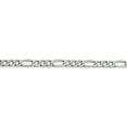 thumbnail image 3 of 14K White Gold Wg 4.4mm Semi-Solid Figaro Chain (16 X 4.4) Made In South Africa bc91-16, 3 of 5
