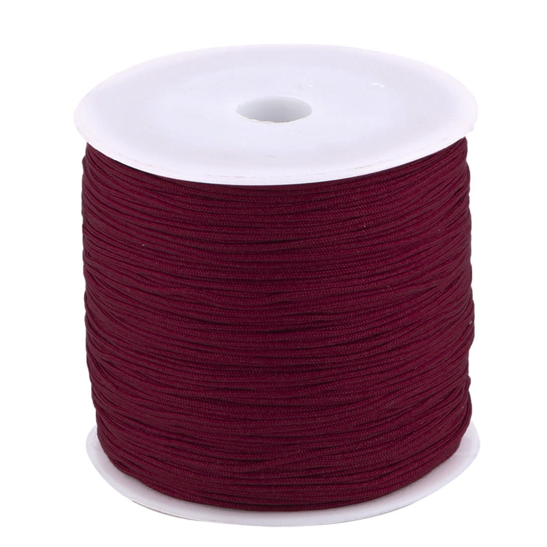 Unique Bargains Nylon DIY Craft Braided Chinese Knot Bracelet Cord String Burgundy 110 Yards