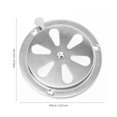 thumbnail image 2 of HLONK Cache-Ventilateur Réglable Trous de Ventilation Grille en Acier Inoxydable Ronde, 2 of 6