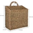 thumbnail image 3 of MyGift Wall Basket Hanging Storage Basket, Large Decorative Baskets, Magazine and Mail Organizer Basket 12.5 Inch, 3 of 5