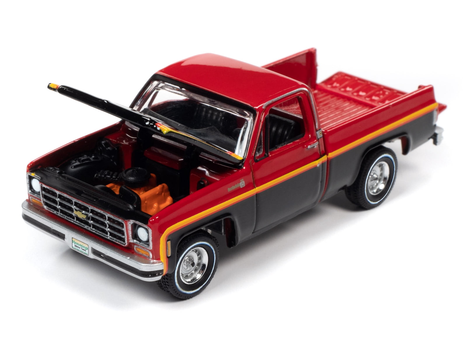 Auto World 1979 Chevy C10 Sport Red Black Truck Play Vehicle