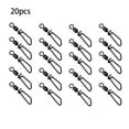 thumbnail image 4 of Wosthever 20 piezas pesca Snap giratorio Rolling Fish conector cambio rápido resistente al desgaste Durable 8 en forma Snaps peces giratorios Pescar, 4 of 6