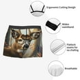 thumbnail image 3 of Balery American Wildlife Deer Forest Calzoncillos bóxer para hombre, ropa interior de algodón suave y transpirable con cinturilla de nailon-Medium, 3 of 5