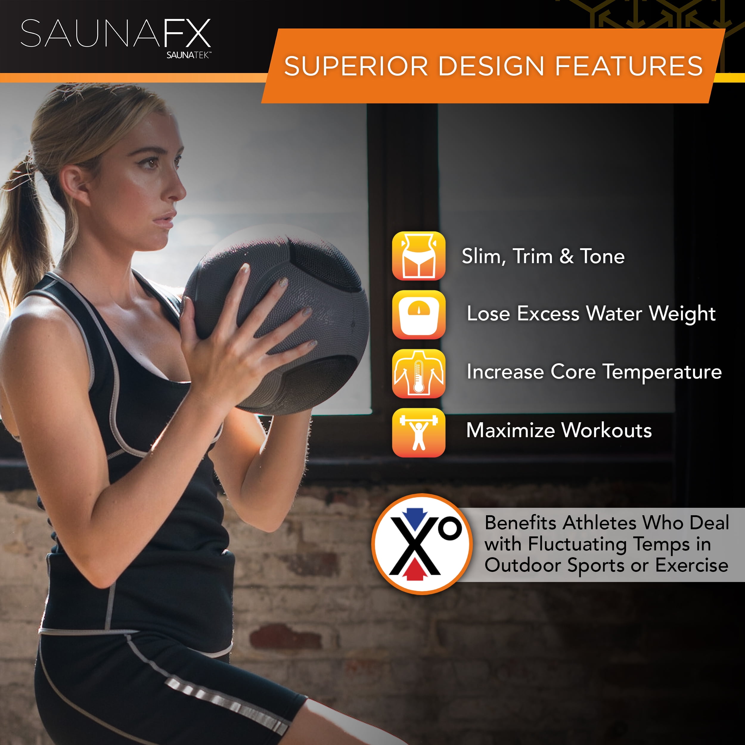 SaunaFX Women's Slimming Neoprene Sauna Hourglass Tank with Microban Antimicrobial Product Protection