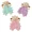 One Discounted Toy - Random Color, variant on Plush Dog Toy Calming Lavender Lamb Infused 8 Inch Ribbon Tabs Lessen Anxiety (One Discounted Toy - Random Color)