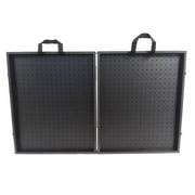 All Black 3 3/4" Thick Folding Pegboard Display Suitcase