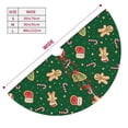 thumbnail image 3 of Pofeuu green Christmas Element Print Christmas Tree Skirt, Merry Christmas Skirt Xmas Tree Ornaments for Xmas Holiday Party Decorations-30", 3 of 7