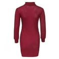 thumbnail image 4 of 〖Hellobye〗Womens Casual Long Sleeve Jumper Turtleneck Sweaters Dress, 4 of 4