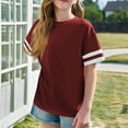 thumbnail image 6 of tarylea Girls Oversized T Shirts Drop Shoulder Short Sleeve Shirts Round Neck Loose Fitted Summer Tees Top, 6 of 7