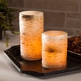 thumbnail image 2 of 4-Inch Tall Wax Candles with Birch Bark Effect, Glow Wick® Feature and Timer Feature (Set of 2), 2 of 2