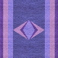 thumbnail image 1 of Ahgly Company Tapis d'Intérieur Lavable en Machine Carré Violet Améthyste Transitionnel, 4 Pieds Carré, 1 of 7