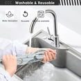 thumbnail image 7 of Coolnut Underwater World Shark 2PCS Faucet Absorbent Mat Kitchen Faucet Sink Splash Guard Microfiber Cloth Faucet Splash Catcher Water Absorbent Mat, Faucet Mat for Kitchen Sink 14x5in, 7 of 7