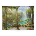 thumbnail image 5 of PRATYUS  Beautiful Tapestry, Waterfall Nature Scenery Landscape Wall Hanging Tapestry Psychedelic Tapestry Decorations Bedroom Living Room Dorm Painting, 5 of 6