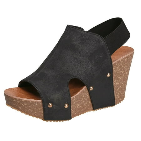 

Bkolouuoe Booties Wedges for Women Women Summer Ankle Strap Platform Wedge Sandals Thick Gladiator Sandals Shoes Womens Wedge Sandals Size 10 Wide