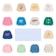thumbnail image 2 of Sudadera con capucha para niños, informal, deportiva, con estampado de dibujos animados, de marca, de manga larga, suave, holgada, bonita, para niños y niñas, sudaderas para bebés, 2 of 5