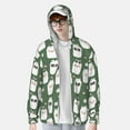 thumbnail image 4 of Balery Alpaca Faces Men's Women's UPF 50+ Sun Protection Lightweight Hoodie Performance Long Sleeve Shirt for Fishing Running-Large, 4 of 9