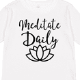 thumbnail image 4 of Inktastic Meditation Yoga Meditate Daily Resolution Boys or Girls Long Sleeve Toddler T-Shirt, 4 of 5