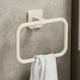 thumbnail image 1 of Porta Toallas de Pared Minimalista Redondo de Plástico, Instalación con Adhesivo, Negro o Blanco, 20.5x6cm, Organizador Multiusos para Baño y Cocina, 1 of 6