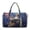 American Flag Bald Eagle, variant on Hippie Flower Print Quilted Duffle Bag for Travel Adjustable Personal Item Travel Bag Waterproof Carry on Bags with Pockets for Travel Gym Sports Workout