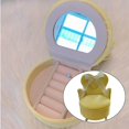 thumbnail image 3 of pitrice Chic Jewelry Storage Case for Girls Women Rings Necklace Chair Cream Yellow, 3 of 8