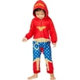 thumbnail image 2 of DC Comics Wonder Woman 1PC Girls' Pajama Hooded Union Suit Lounge, 2 of 4