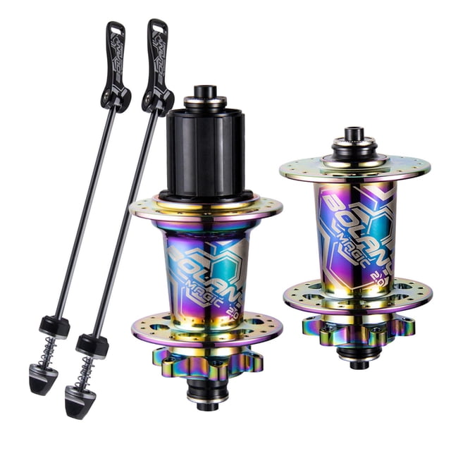 de liberación rápida de buje de , 2 piezas de buje de de liberación rápida y 2 piezas de eje delantero y trasero de Deslumbrante DYNWAVEMX Buje de bicicleta de montaña