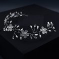 thumbnail image 1 of YSNOOWE Headband Para Novia Con Vincha Floral Plata Aleación Y Acrílico Para Accesorios Nupciales, 1 of 8