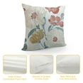 thumbnail image 4 of Throw Pillow Covers,Embroidered Flower Pillow Case Soft Square Decorative Pillowcases for Home Sofa Couch, 4 of 5