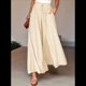 thumbnail image 4 of Pantalones Casuales para Mujer, con Cintura Elástica y Pierna , con Bolsillos. Albaricoque L, 4 of 9