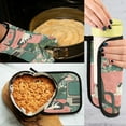 thumbnail image 5 of Yayeee Oven Mitts and Pot Holder Set of 2 Heat Resistant Kitchen Gloves Baking Hot Pad, Pink and White Cat, 5 of 5