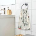 thumbnail image 3 of Yayeee 2 Pack Hand Towels for Bathroom 100% Cotton 16" x 28" Soft Absorbent Kitchen Towel, Red and White Floral Pattern, 3 of 7