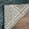thumbnail image 4 of SAFAVIEH Paseo Lailee Geometric Wool Area Rug, Charcoal/Blue, 8' x 10', 4 of 4