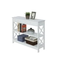 thumbnail image 2 of Convenience Concepts Oxford 1 Drawer Console Table with 2 Open Shelves, White, 2 of 3