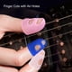 thumbnail image 4 of 30 Uds protectores de dedos de silicona para guitarra cunas transpirables protectores de punta de dedo transparentes tamaño M, 4 of 8