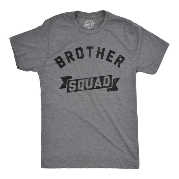 T-shirt Homme Brother Squad Drôle Génial Frère Frère Frère Frère Blague pour Gars (Gris Charbon Foncé - Brother Squad) - m