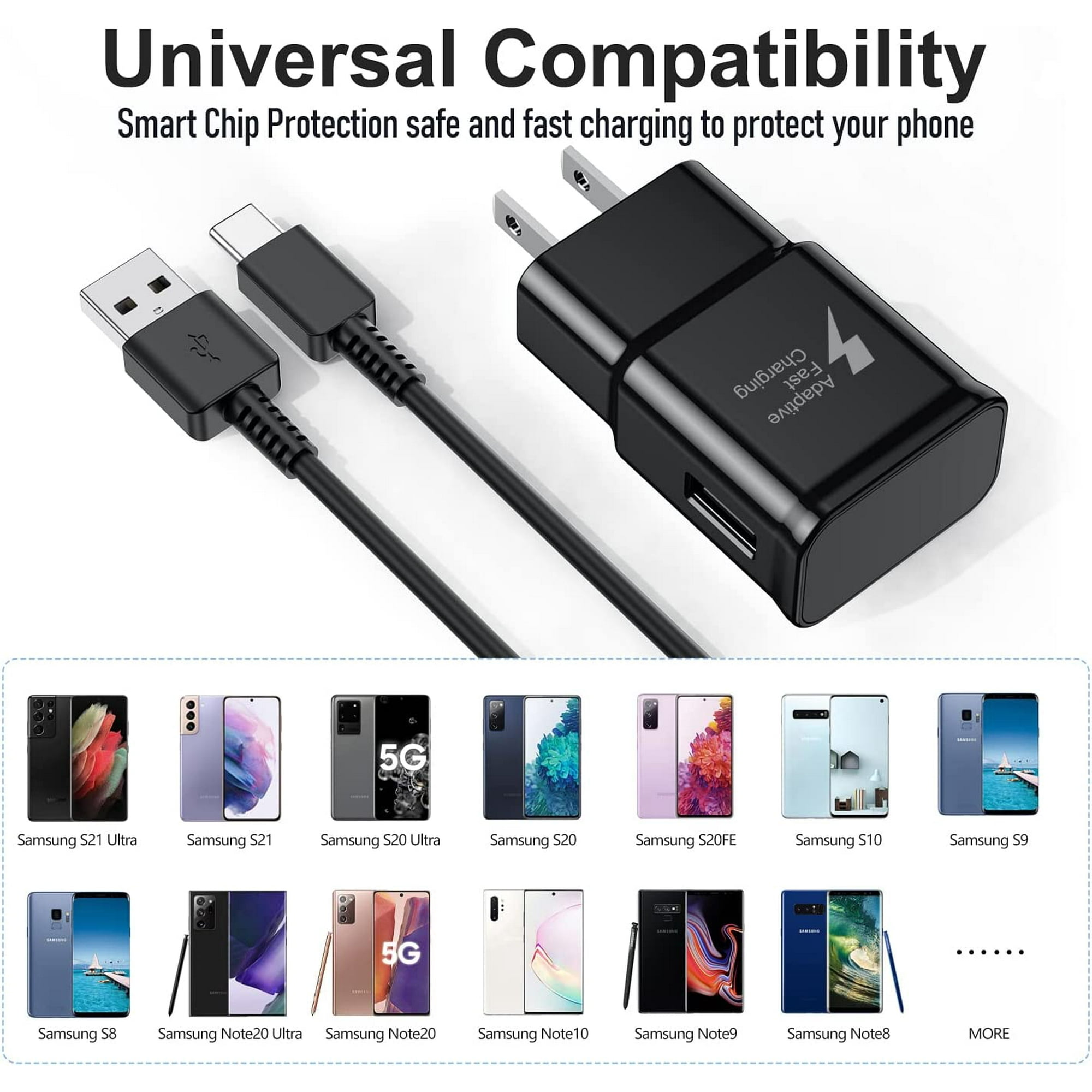 Fashia USB-C Fast Charger, 2 Pack with 6ft Cables photo 8