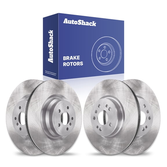 AutoShack Front Vented & Rear Vented Brake Rotors 4-PC Set Replacement for 2012-2014 Mercedes-Benz ML350 2017-2019 Mercedes-Benz GLE43 AMG