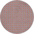 thumbnail image 2 of Addison Rugs Dream Shag Premium Machine Washable Transitional Modern Squares Red Round Rug, 8' x 8', 2 of 8