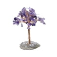 thumbnail image 1 of Cateissary Árbol artificial del alambre de cobre del aspecto realista con los árboles artificiales del dinero de la vida de los detalles Decoración del hogar Cristal morado, 1 of 6