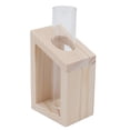 thumbnail image 4 of Florero de vidrio Bling Bling hidropónico con soporte de madera, 4 of 14