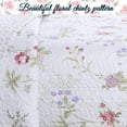 thumbnail image 3 of Cozy Line Home Fashions Floral Microfiber Quilt, King - Reversible, 3 of 6