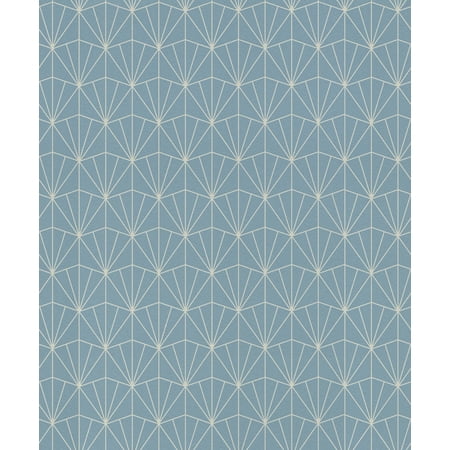 Rasch Frankl Blue Geometric Wallpaper