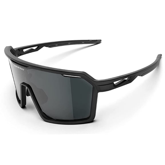Sports Sunglasses for Men and Women, Big Frame TR90 Flexible Frame for Cycling, Running and Hiking