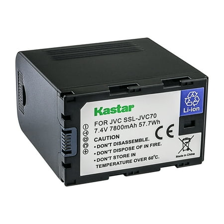 Kastar SSL-JVC70 Battery 1-Pack Replacement for JVC GY-HM660U GY-HM660SC Cameras and DT-X Monitors Series JVC SSLJVC50 JVC50 SSLJVC70 JVC70 SSLJVC75 JVC75 BN-S8I50 BNS8I50 Battery
