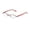 Ruby Cream, variant on NEW VERA WANG V138 WOMENS/LADIES DESIGNER HALF-RIM MATTE BLACK / RED HORN DEMO LENS CASUAL MADE IN JAPAN FRAME DEMO LENSES 48-17-135 EYEGLASSES/GLASSES