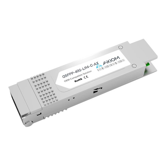 Axiom - QSFP+ transceiver module (equivalent to: Juniper QSFPP-40G-LR4-C) - 40GbE - 40GBase-LR4 - LC single-mode - up to 6.2 miles - 1310 nm